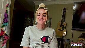 skinny sassy strips naked, rubs tits on cock 😘💦  