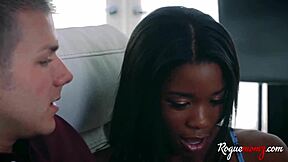 Ebony Stepmom Steals Young Boyfriend's Big Cock!