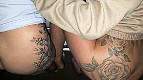 app driver picks up two party girls for kinky ffm car orgy 🔥🍑👯‍♀️