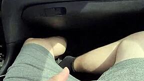 WOW, Public Car Handjob Leads to Massive Cumshot in Her Mouth During Blowjob!