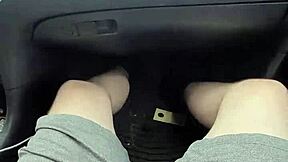 WOW, Public Car Handjob Leads to Massive Cumshot in Her Mouth During Blowjob!