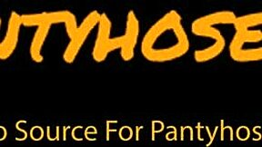 Asandra Dewy slips pantyhose on and sucks huge cock POV!