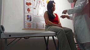 gynecologist fingers ass then barebacks tight patient pussy