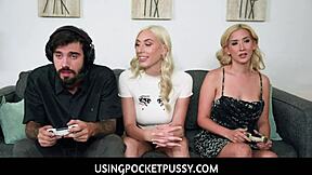 lilith moaningstar, kay lovely... freeuse teen stepsis moans loud while boyfriend fucks her pussy in kitchen pov!