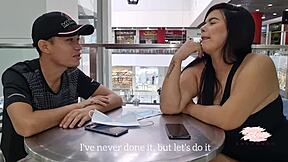 Stranger date turns toilet fuck with savannah watson 😈💦🚽