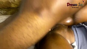 yo this petite curvy big ass ebony handles bbc like a pro