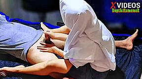 Indonesian Teen Pays Rent With Massage Fingering Cumshot