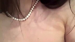 Jerking Off Loads On Neighbor's Massive Milky Natural Tits