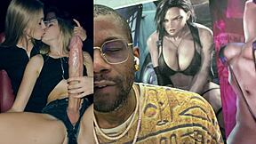 trans girl kisses slut cums on face 😘💦