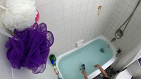 candy cruise gags hard on cock in pool tub ya see