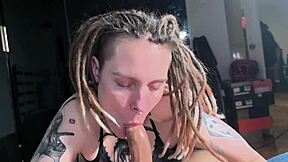 she donned her coat to suck dick scoring bonus hard fucks