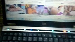 check out this young dude stroking his massive sweet cock