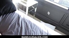 my tiny 18+ stepsis lets me fuck her barely legal tight holes