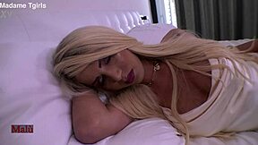 ever seen a beautiful italian shemale tease with her cock?