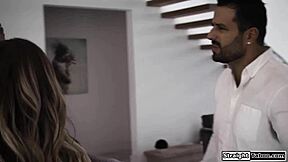 small tits teen gets pounded by older bf 😍🍆