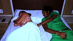 Young guy shares bed with busty milf Leyne Rodriguez for rough taboo pounding