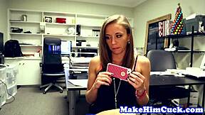 Petite beauty cuckolds her cheating boyfriend with hot friend facial