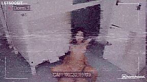 Squirting Brunette Fucks Monster Cock Nearly Caught by Janitor Part 15