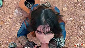 Thirsty Sweetie Fox Sucks Stranger For Water In Fallout Cosplay Fuck