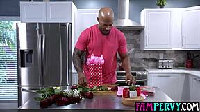 ever wonder how brianna moore handles stepdad's huge bbc on valentine's?