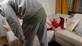 shocking stepmom sucks stepson dick as santa then huge creampie on tits