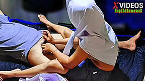 Indonesian Teen Pays Rent With Massage Fingering Cumshot