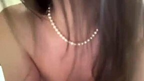 Jerking Off Loads On Neighbor's Massive Milky Natural Tits