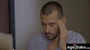 busty granny bibi pink craves john price's young hard cock deep inside her