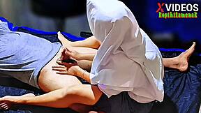 Indonesian Teen Pays Rent With Massage Fingering Cumshot