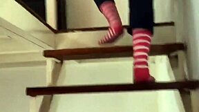 PETITE LATINA takes HOT SHOWER at friend's argentina house after brasil water outage