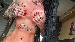 Brunette Gostosa Screams Riding Cock Cowgirl After Party Doggy POV