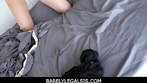 my tiny 18+ stepsis lets me fuck her barely legal tight holes