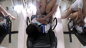 Cute busty college girlfriend drops by after class