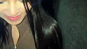 Caught pounding stranger's tight pussy on street quickie