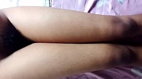 pregnant stepmom spreads pussy shows big natural tits bed