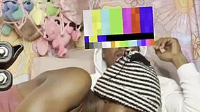 Petite ebony midget homemade couch fuck with huge bbc florida style