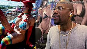 thicc transgender clown deepthroats my moist cock till i cum hard