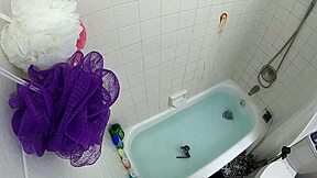 candy cruise gags hard on cock in pool tub ya see