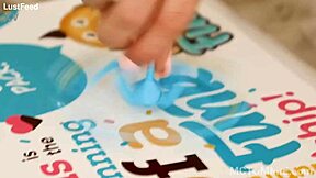 innocent stephanie moon masturbates her tight pussy