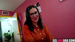 Sneaky stepbro fucks horny stepsis hard