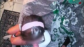 That college girl's ass looks so tasty he devours her homemade