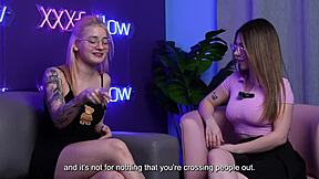 Emma Fiore's sloppy blowjob, hot kisses, big tits tease in xxxfollow podcast?