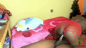 ROOMIE'S HAPPY NEW YEAR COWGIRL RIDE ON BIG BLACK COCK!