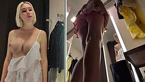 Young Big Tits Blonde Mycandyalice Tries See-Through Skirt Upskirt in Public Fetish