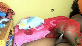 ROOMIE'S HAPPY NEW YEAR COWGIRL RIDE ON BIG BLACK COCK!