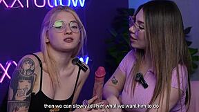 Emma Fiore's sloppy blowjob, hot kisses, big tits tease in xxxfollow podcast?