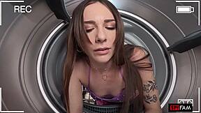 stepdad pounds stuck stepdaughters tight cunt