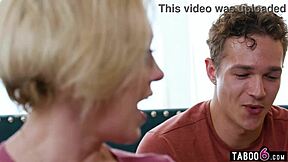 mature stepmom dee busted by stepson 😲 watching anal!