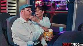 horny petite athena faris fucks bf in cinema 😈🍿🔥