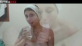 Sadira Hot Swallows Massive Cock in Steamy Facial